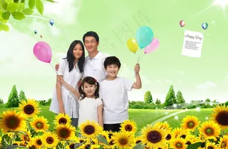 幸福家庭生活图片素材（psd分层）