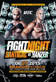 拳击之夜酒吧海报psd素材下载