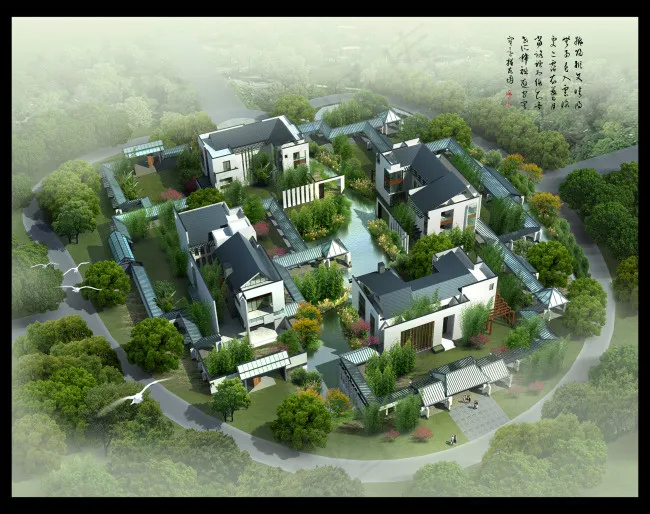徽式庭院(2776X2198(DPI:50))psd模版下载