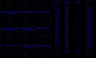 古典装饰线脚图块集