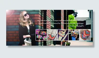 英文女性时尚包包海报