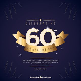 六十周年邀请金丝带