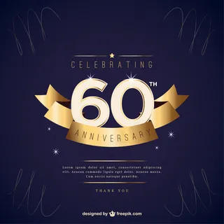 六十周年邀请金丝带