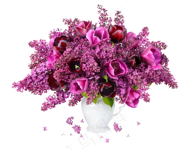 紫丁香花瓶