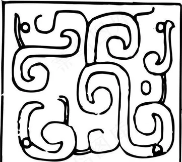 春秋战国时期 版画 装饰画 矢量 ...