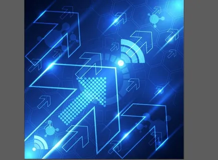 时尚蓝色科技箭头 时尚蓝色科技箭头