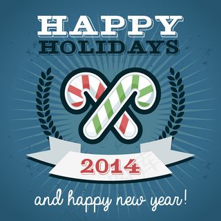 复古生日贺卡矢量素材-3