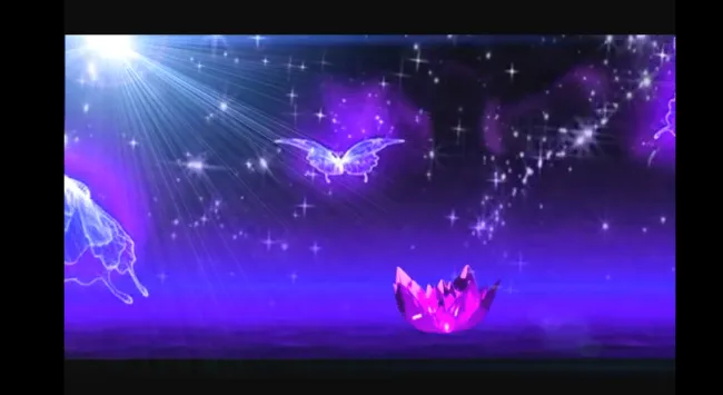 莲花荧光蝴蝶舞台视频