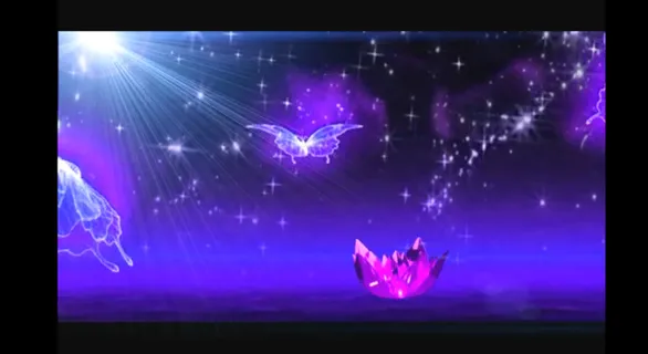 莲花荧光蝴蝶舞台视频