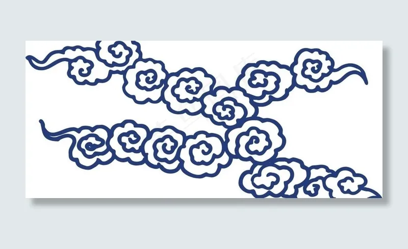 青花瓷图案 云纹