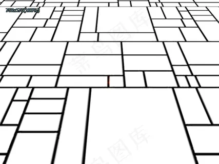 黑白方格线条