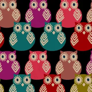 猫头鹰矢量图服装花型设计