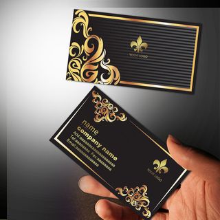 高档奢华 精致高级名片PSD模版下...