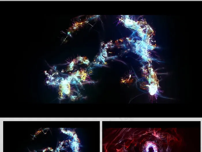 唯美粒子星云特效背景视频