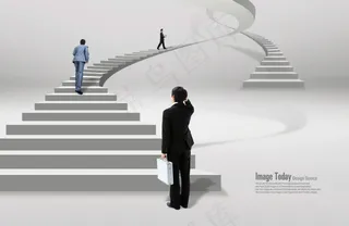 高清PSD分层素材曲折的路