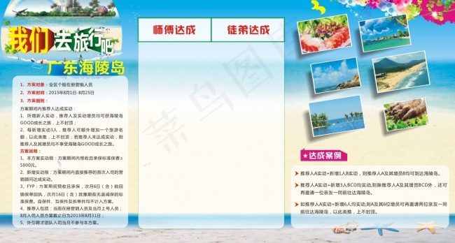 旅游素材cdr矢量模版下载
