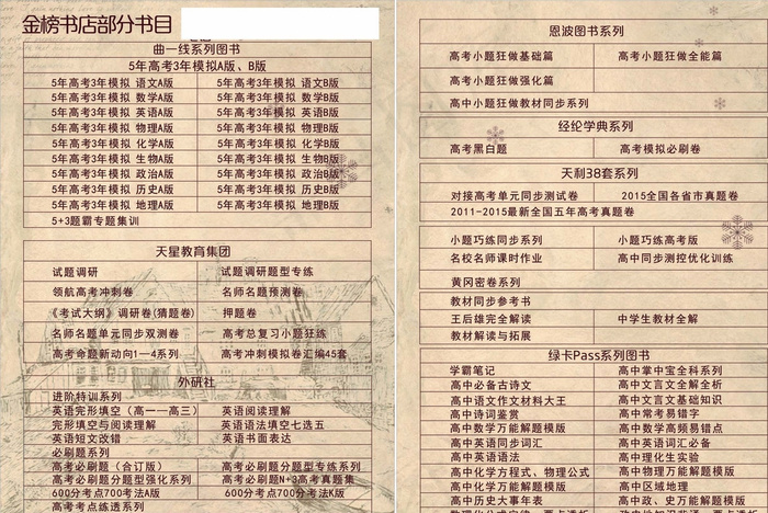 书店单页图片cdr矢量模版下载