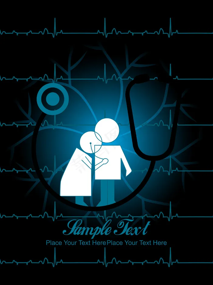 向量的医学背景eps,ai矢量模版下载