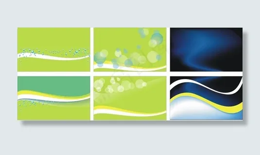 动感炫色展板模板矢量素材