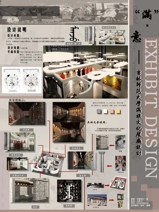 环境设计作品展板模板