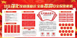 切实强化反间谍意识宣传展板素材