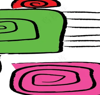 卡通设计背景无框画图片