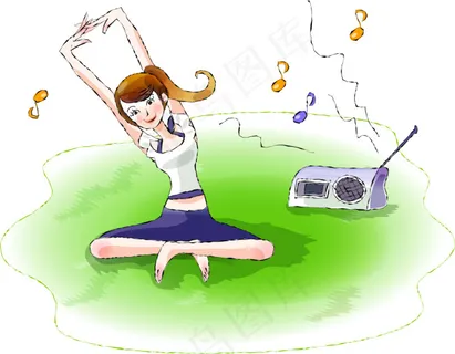 美女卡通图下载