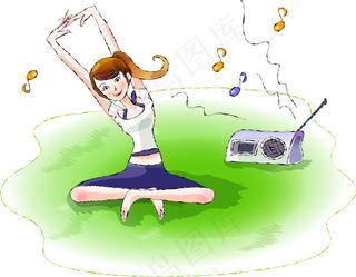 美女卡通图下载