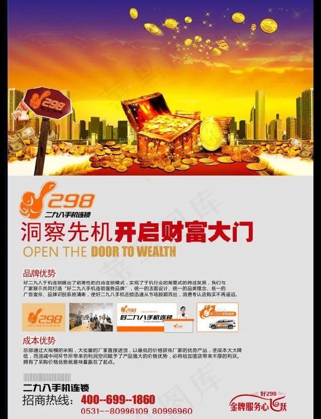 洞察先机 财富大门图片(2480X3508(DPI:300))psd模版下载