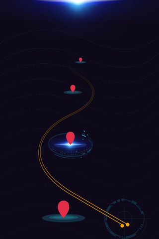 炫酷蓝色科技商务科技大气背景