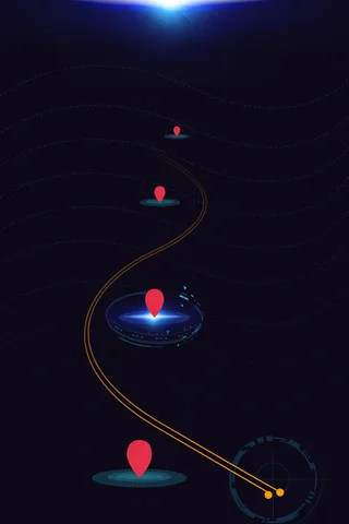 炫酷蓝色科技商务科技大气背景