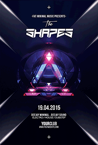 Minimal Triangles Flyer Template