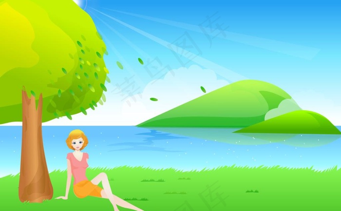 夏天风景素材图片