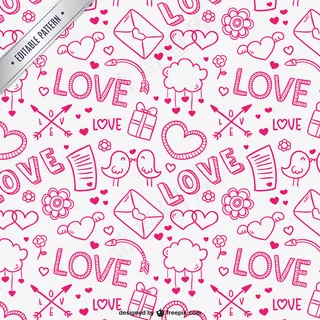 可爱的情人节图案