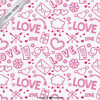 可爱的情人节图案