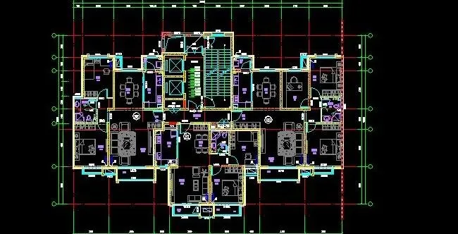 小区经典户型室内设计平面方案图