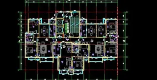 小区经典户型室内设计平面方案图