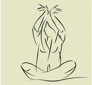 人物 美女 线条 长图片