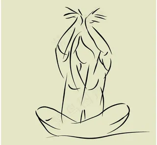 人物 美女 线条 长图片