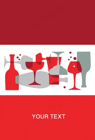 餐饮菜单背景矢量素材