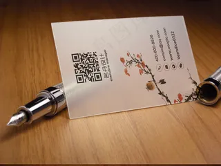 中国风艺术名片梅花图案名片高端名片...