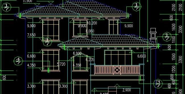 中山市独栋三层别墅建筑施工图(带总...