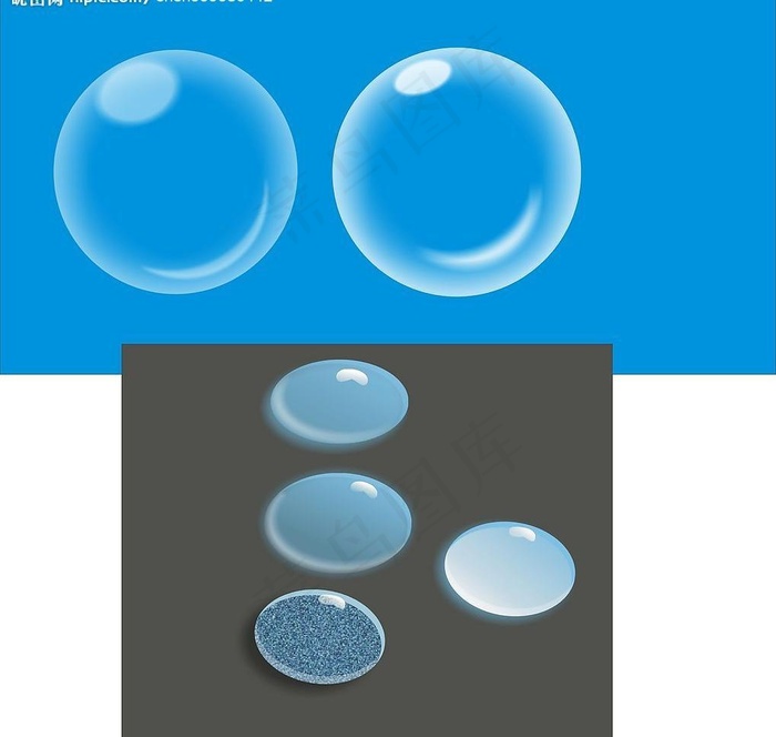 水滴气泡图片cdr矢量模版下载