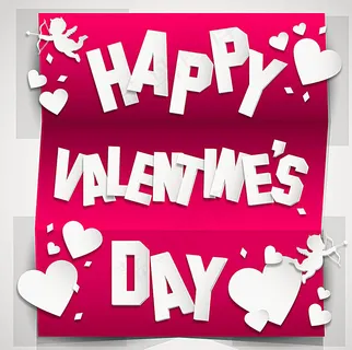 情人节快乐心形卡片图片