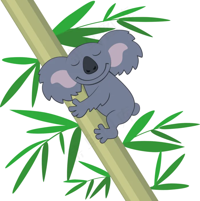 卡通树懒动物设计PNG透明背景免扣...
