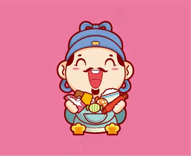 卡通财神