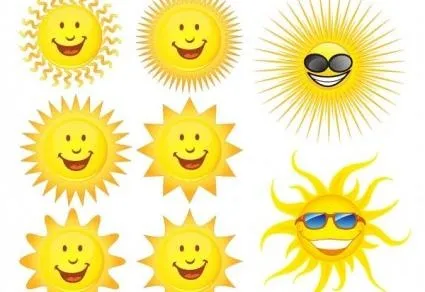 表达载体可爱的太阳eps,ai矢量模版下载