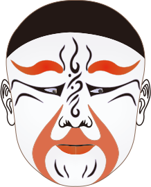 京剧戏剧卡通人物海报素材