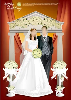 高精写实婚礼人物