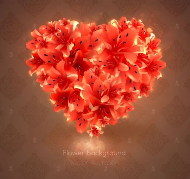 花心矢量图片eps,ai矢量模版下载